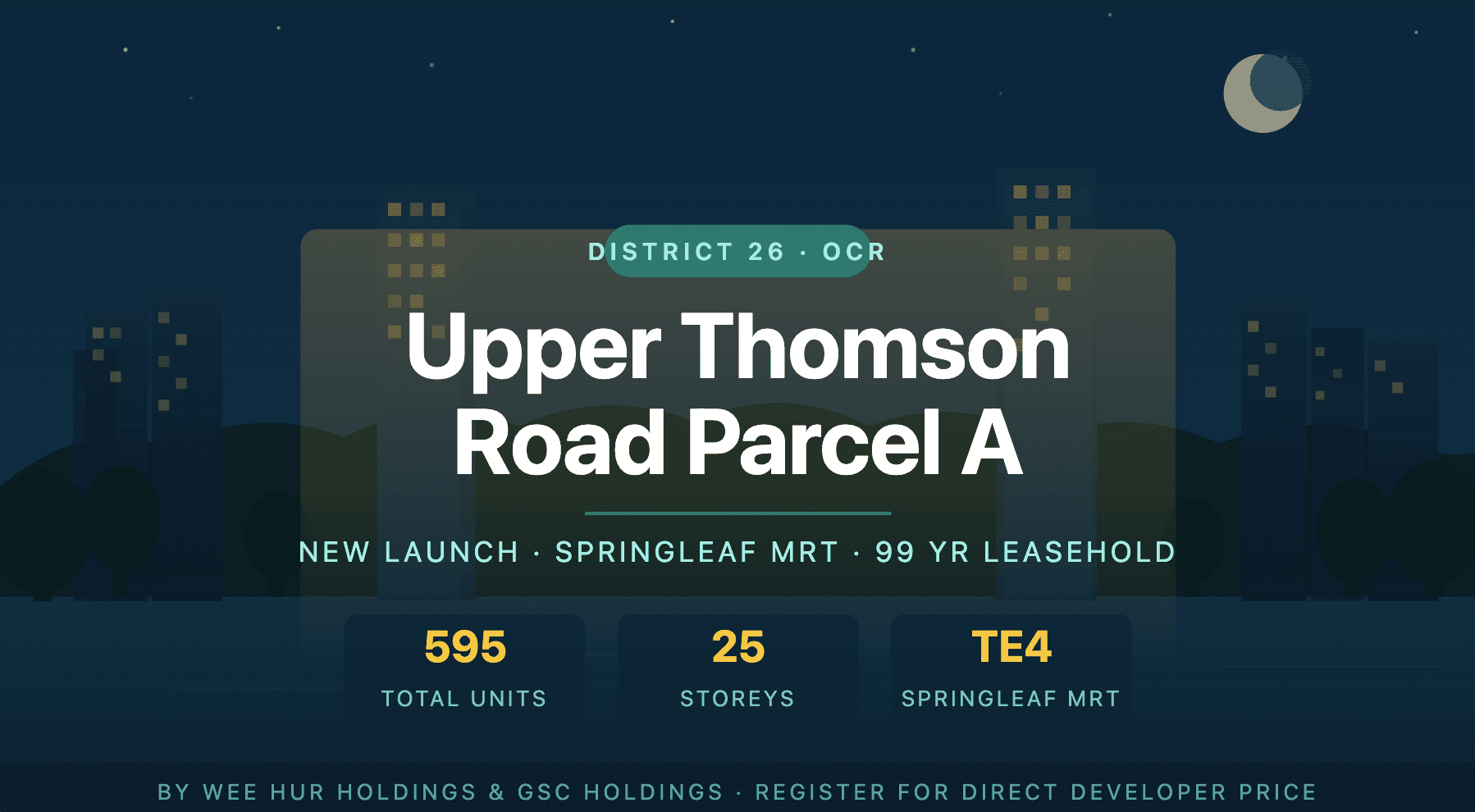 Upper Thomson Road Parcel A GLS — New Launch Condo D26 Singapore